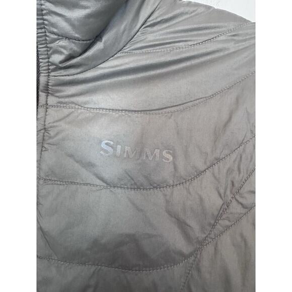 Simms Womens XS Nano Puff Gray Packable Puffer Coat Primaloft Outdoor Gorp - Picture 4 of 10